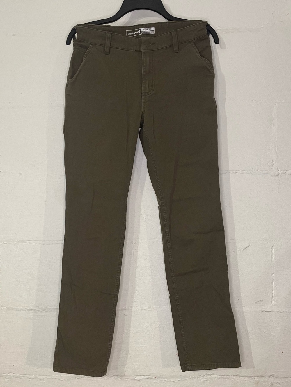 Carhartt Olive Straight-Leg Women's Pants